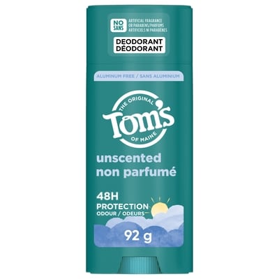 Tom's of Maine Deodorant Unscented Scent 92 g, $11.95/100g