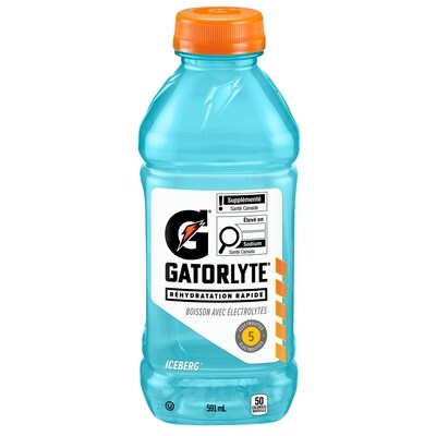 Gatorade Boisson électrolyte Glacier Freeze 591 ml, 0,64 $/100ml