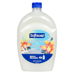 Softsoap Savon hydratant pour les mains parfum de vanille chaleureuse et de lait de coco recharge 1.47 l, 0,37 $/100ml