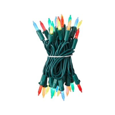 Jeu de 100 lumières à DEL à facettes – multicolore