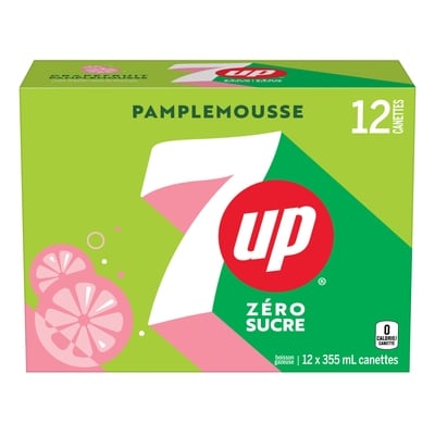 7 UP Boisson gazeuse sans sucre au pamplemousse 12x355.0 ml, 0,20 $/100ml
