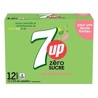 7 UP Zéro Pamplemousse 12x355.0 ml, 0,21 $/100ml