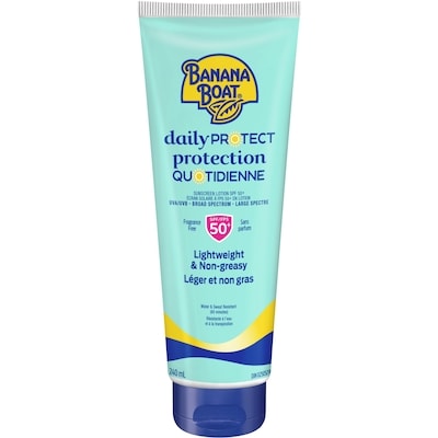 Banana Boat Daily Protect Daily Sunscreen Lotion SPF 50+ 240 ml, $5.00/100ml