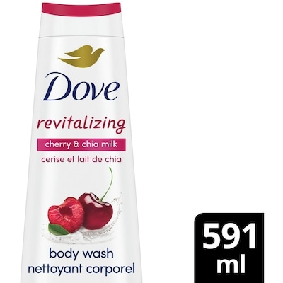 Dove Nettoyant corporel cerise et lait de chia 591 ml, 1,52 $/100ml