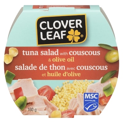 Clover Leaf Salade de thon avec couscous et huile d'olive 160 g, 2,81 $/100g