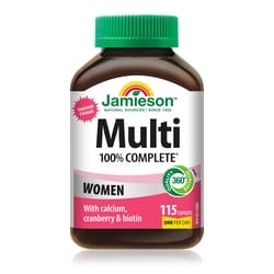 Jamieson 100% Complete Multivitamin Caplets For Women 115 ea, $0.18/1ea