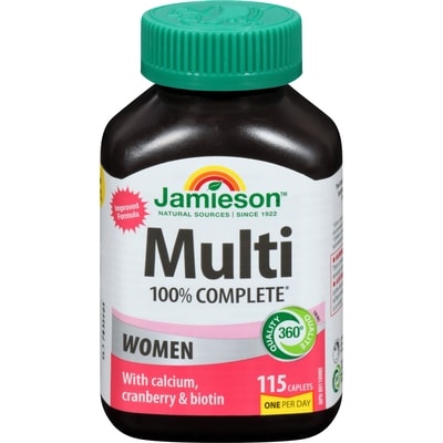 Jamieson 100% Complete Multivitamin For Women 115 Ct 115 ea, $0.21/1ea
