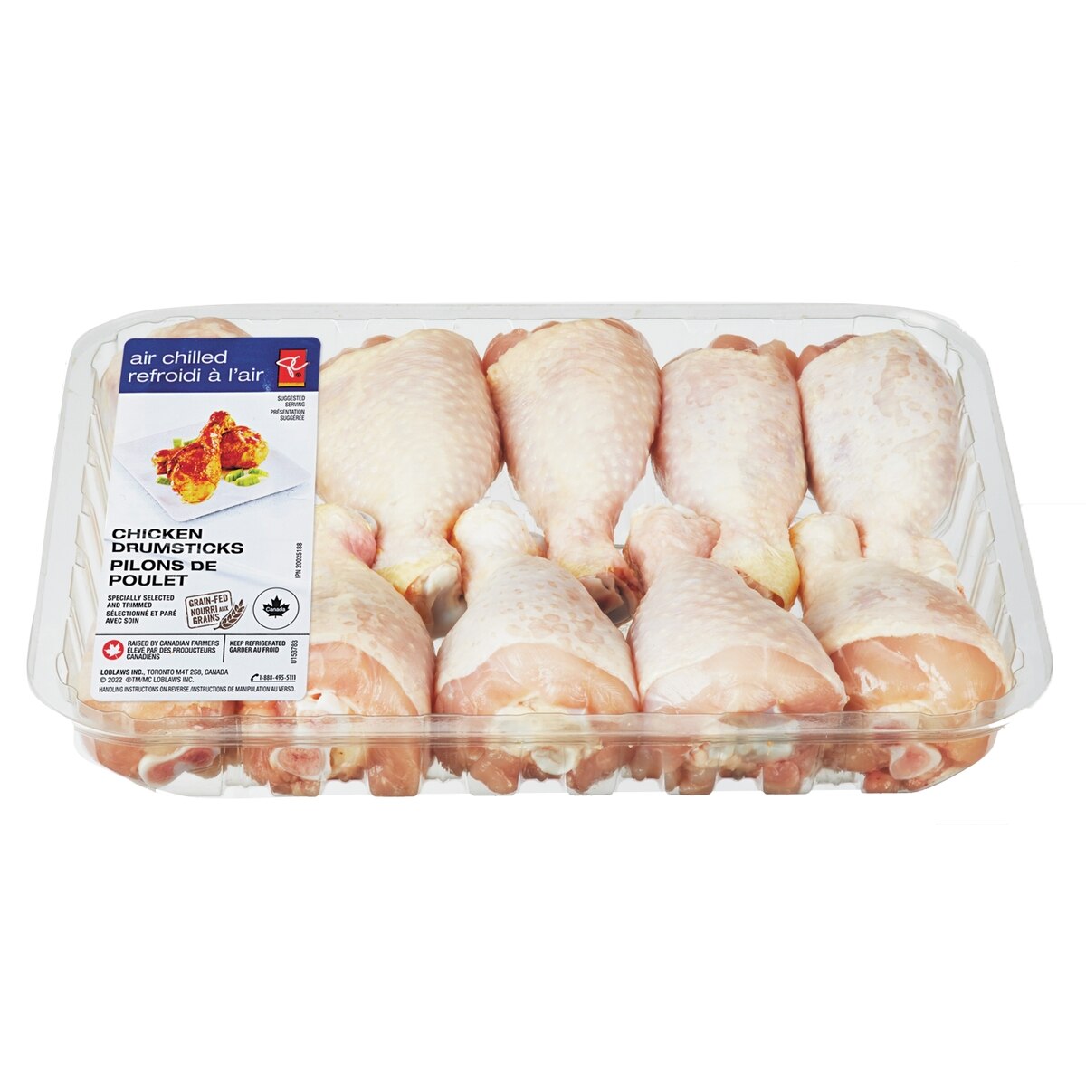 le Choix du Président Pilons de poulet 10,78 $/1kg 4,89 $/1lb