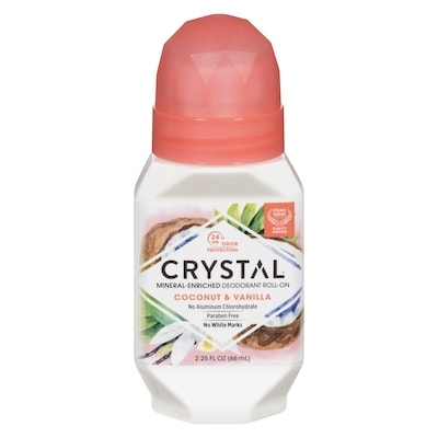 Crystal Mineral-Enriched Deodorant Roll-On Coconut & Vanilla 60 ml, $9.98/100ml