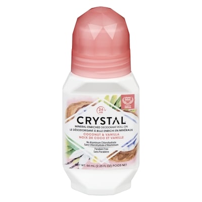Crystal Le désodorisant à bille enrichi en minéraux noix de coco et vanille 60 ml, 9,98 $/100ml