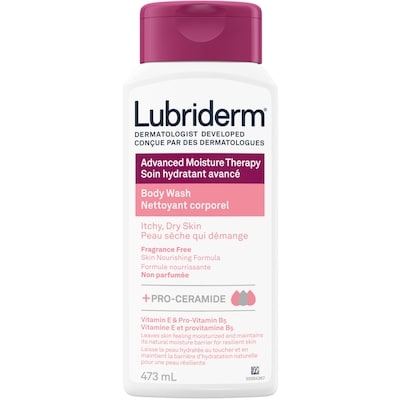 Lubriderm Nettoyant corporel, Soin hydratant avancé 473 ml, 2,32 $/100ml