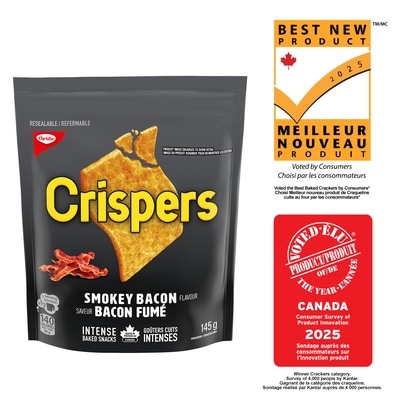 Christie Craquelins Crispers à saveur de bacon fumé, collations salées 145 g, 1,90 $/100g