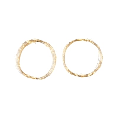 Jeu de 100 lumières micropoints à DEL, blanc chaud