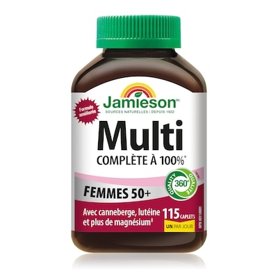 Jamieson Multivitamine pour les femmes 50+ complète à 100% 115 ea, 0,20 $/1ch