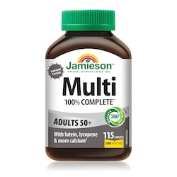 Jamieson 100% Complete Multivitamin Caplets For Adults 50+ 115 ea, $0.20/1ea