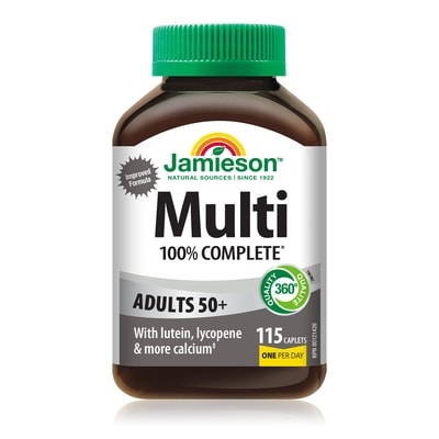 Jamieson Multi 100% Complete Adults 50+ 115 ea, $0.20/1ea