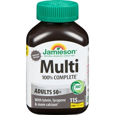 Jamieson Multi 100% Complete Adults 50+ 115 ea, $0.21/1ea