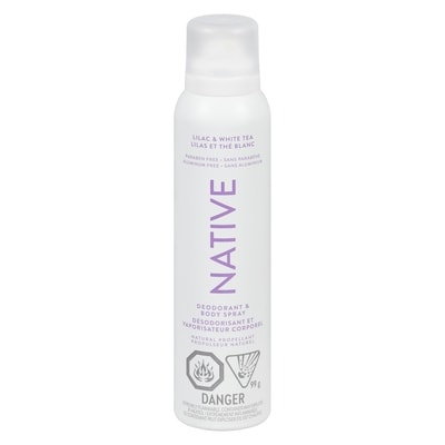 Native Aerosol-Free Spray Deodorant, Lilac & White Tea 99 g, $18.17/100g