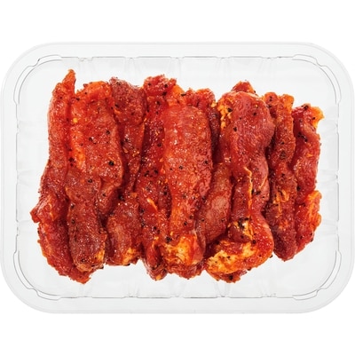 null Sauté de porc mariné 250 g, 2,40 $/100g