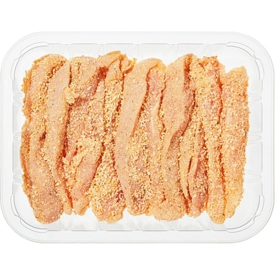 null Breaded Chicken Stir-Fry Strips 250 g, $3.60/100g