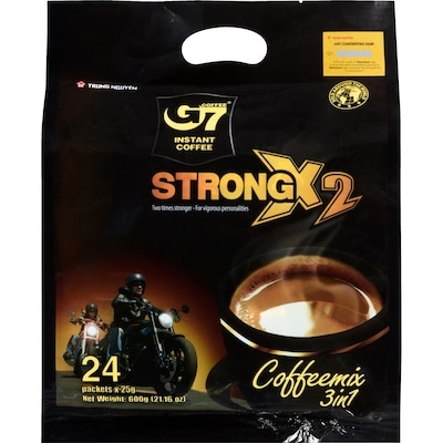 Trung Nguyen 3 en 1 mélange de café instantané strong x2 0.6 kg, 1,92 $/100g