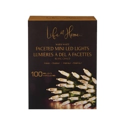 Life at Home Faceted Mini LED Lights 100 Count - Warm White 1 ea, $16.00/1ea