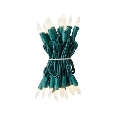 Jeu de 100 mini lumières à DEL à facettes – blanc chaud