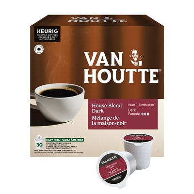 Van Houtte Capsules K-Cup de café Mélange de la maison-noir Van Houtte, torréfaction foncée, 30 unités 30 ea, 1,00 $/1ch