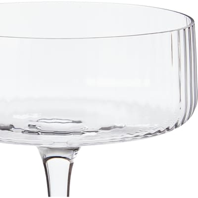 Coupe à cocktail à nervures optiques de 8,1 oz