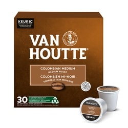 Van Houtte Colombian Medium, Medium Roast, K-Cup Coffee Pods, 30 Count 30 ea, $1.07/1ea
