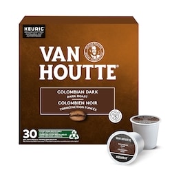 Van Houtte Capsules K-Cup de café colombien noir Van Houtte, torréfaction foncée, 30 unités 30 ea, 0,77 $/1ch