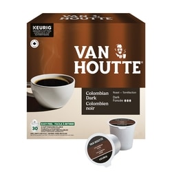 Van Houtte Capsules K-Cup de café colombien noir Van Houtte, torréfaction foncée, 30 unités 30 ea, 0,66 $/1ch