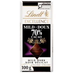 Lindt Barre de chocolat noir à 70 % de cacao EXCELLENCE 100 g, 5,00 $/100g