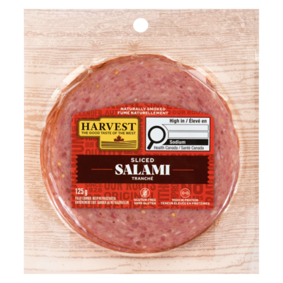 Harvest Salami 125 g, 3,51 $/100g
