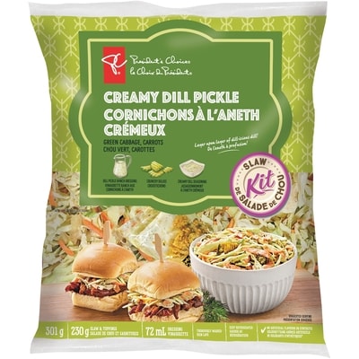 President's Choice Creamy Dill Pickle Slaw Kit 301 g, $1.99/100g