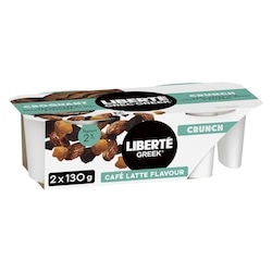 Liberte Greek Yogourt Crunch Café Latte Flavour 2 % M.F. - 260 g