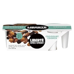 Liberte Greek Yogourt Crunch Café Latte Flavour 2 % M.F. - 260 g