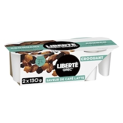 Liberté Grec yogourt croquant saveur de café latte 2 % m.g. 260 g, 2,61 $/100g