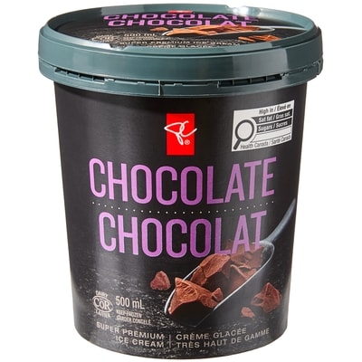 PC Black Label Chocolate Ice Cream 500 ml, $0.90/100ml