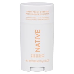 Native Désodorisant naturel sans aluminum pêche sucrée et nectar 75 g, 23,99 $/100g