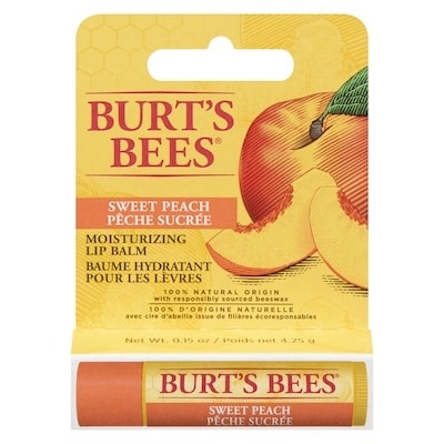 Burt’s Bees Baume hydratant pour les lèvres pêche sucrée 4.25 g, 129,65 $/100g