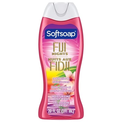 Softsoap Moisturizing Body Wash Fiji Nights Red Berries & Hibiscus Scent 591 ml, $0.85/100ml
