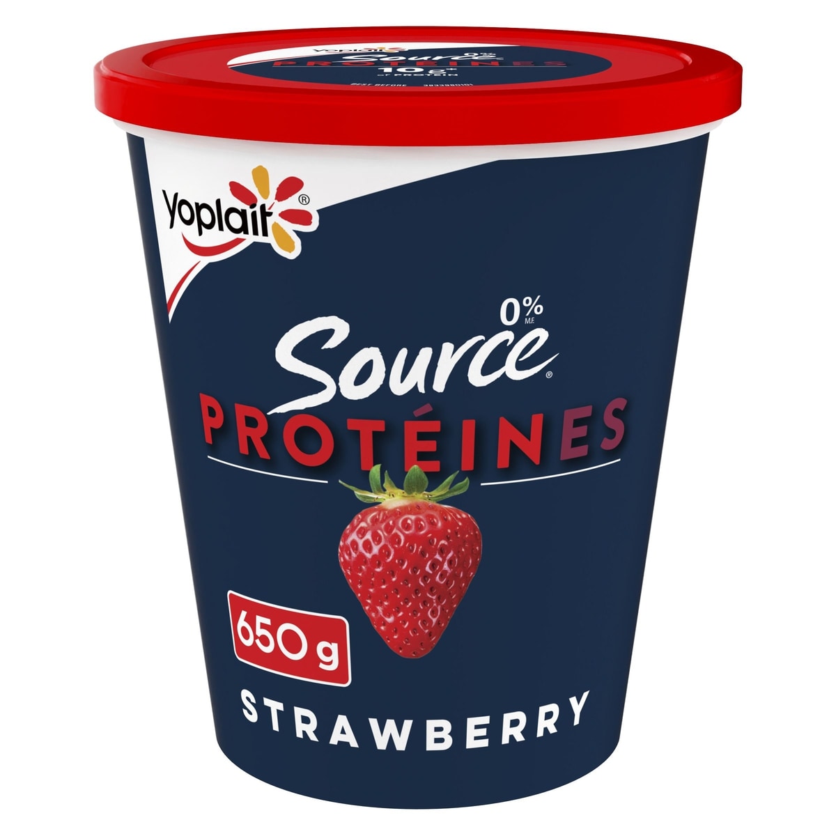 Yoplait Source Smooth Traditional Yogurt Strawberry High Protein