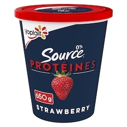 Yoplait Source 0% Smooth Traditional Yogurt, Strawberry, High Protein 650 g, $0.84/100g