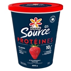 Yoplait Source 0% Smooth Traditional Yogurt, Strawberry, High Protein 650 g, $0.54/100g