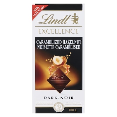 Lindt EXCELLENCE Caramelized Hazelnut Dark Chocolate Bar 100 g, $5.99/100g