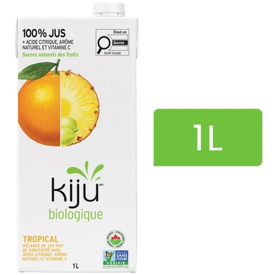 Kiju Mélange de jus de fruits tropical 1 l, 0,50 $/100ml