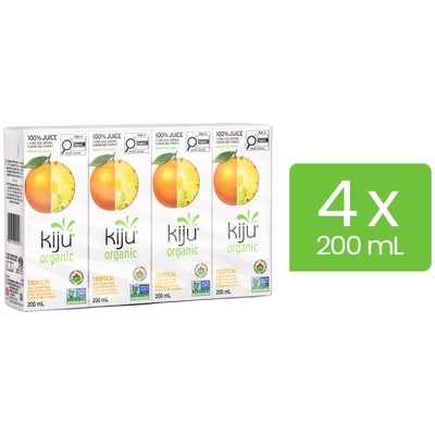 Kiju Tropical Fruit Juice Blend 4x200.0 ml, $0.62/100ml