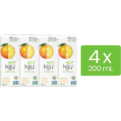 Kiju Mélange de jus de fruits tropical 200 ml, 2,50 $/100ml