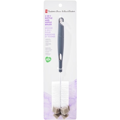 le Choix du Président Brosse 2-en-1 pour biberons et tétines 1 ea, 5,00 $/1ch